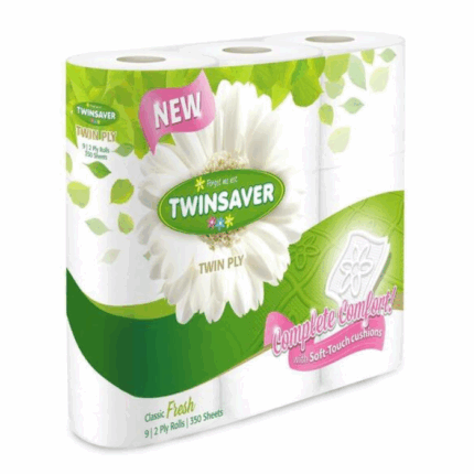 Twinsaver 2-Ply Toilet Paper (9 Rolls)